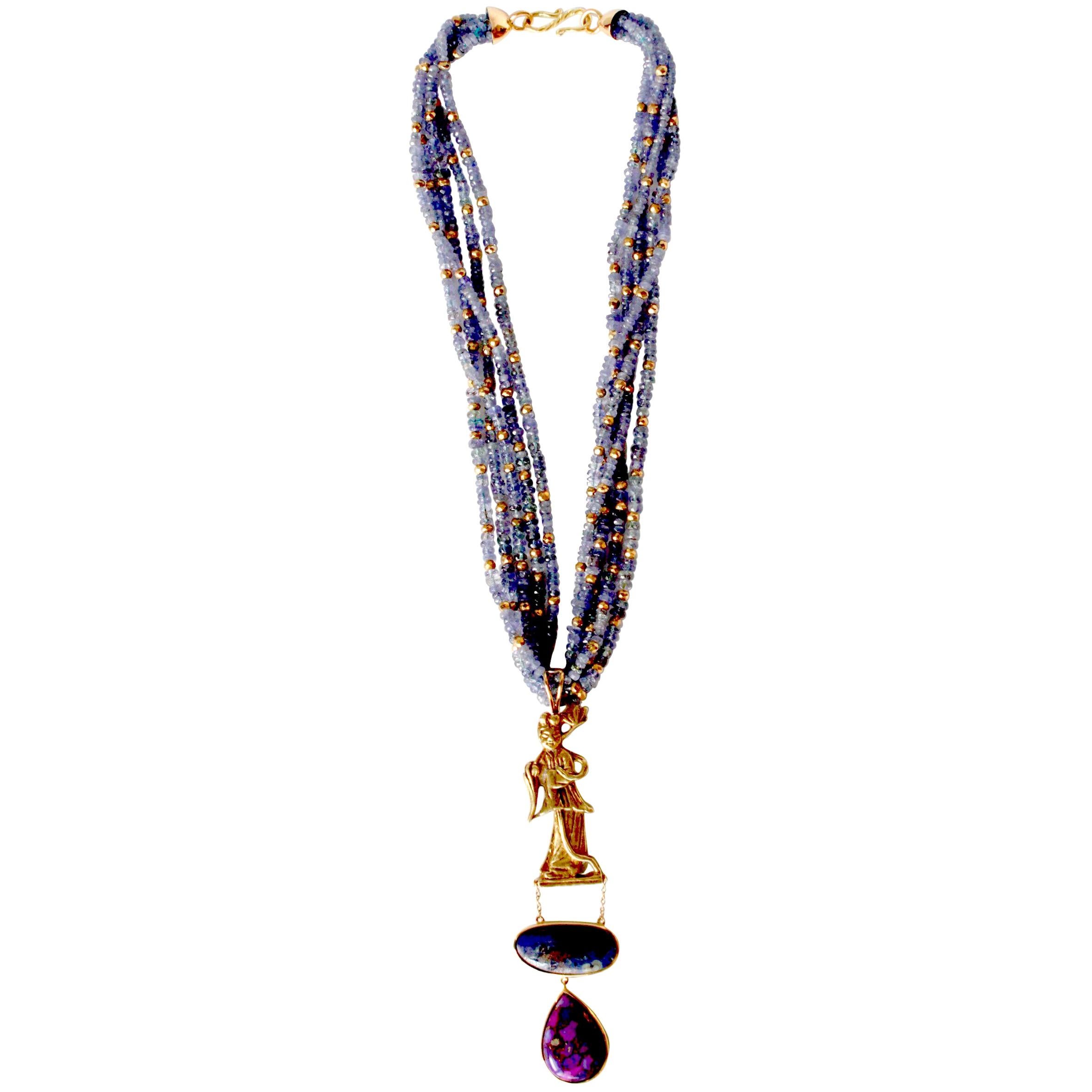 Tanzanite Gold Necklace