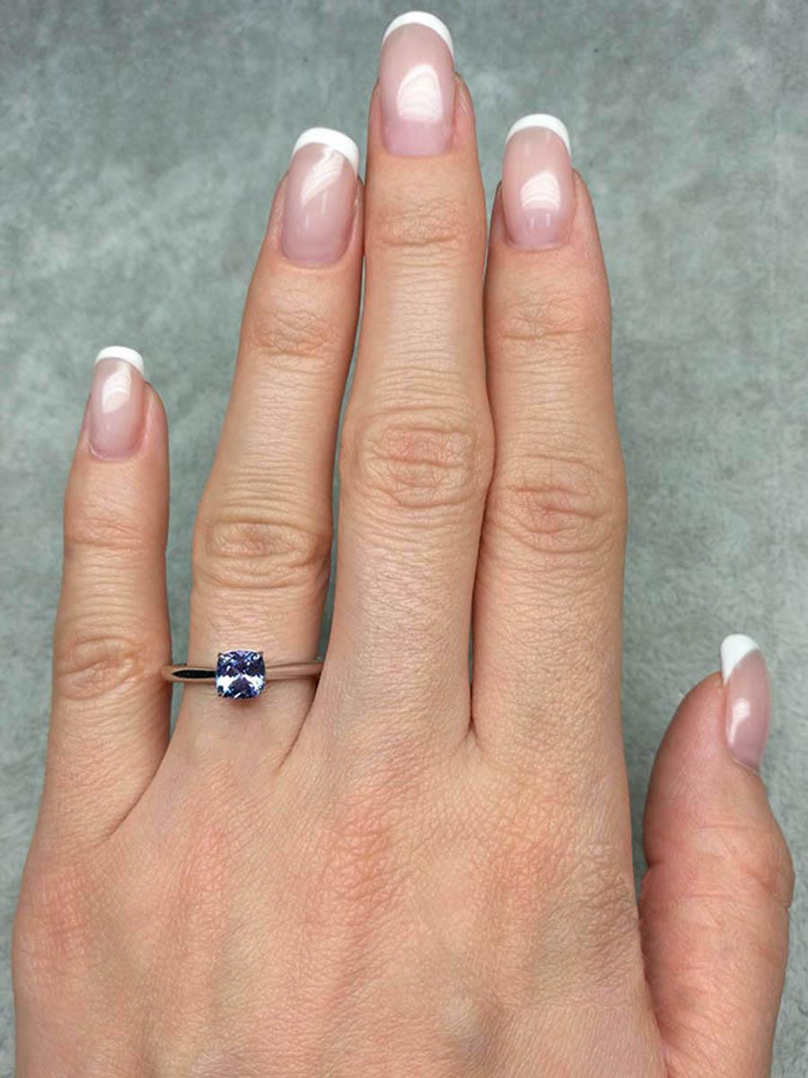 purple tanzanite engagement rings