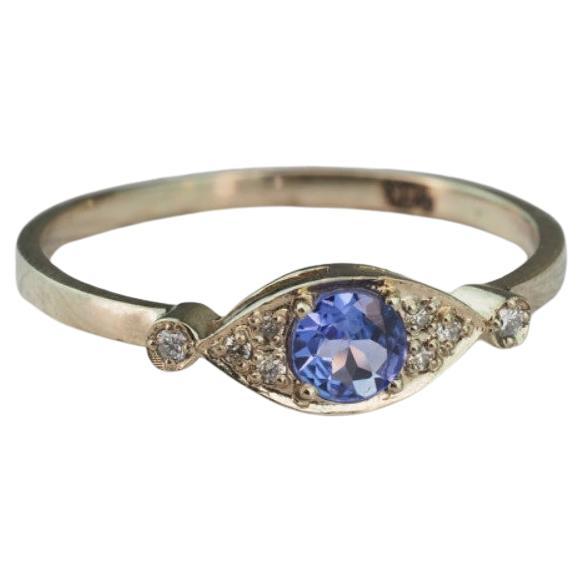Tanzanite gold ring.  For Sale