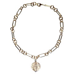 Collana girocollo con tanzanite in argento placcato oro J DAUPHIN