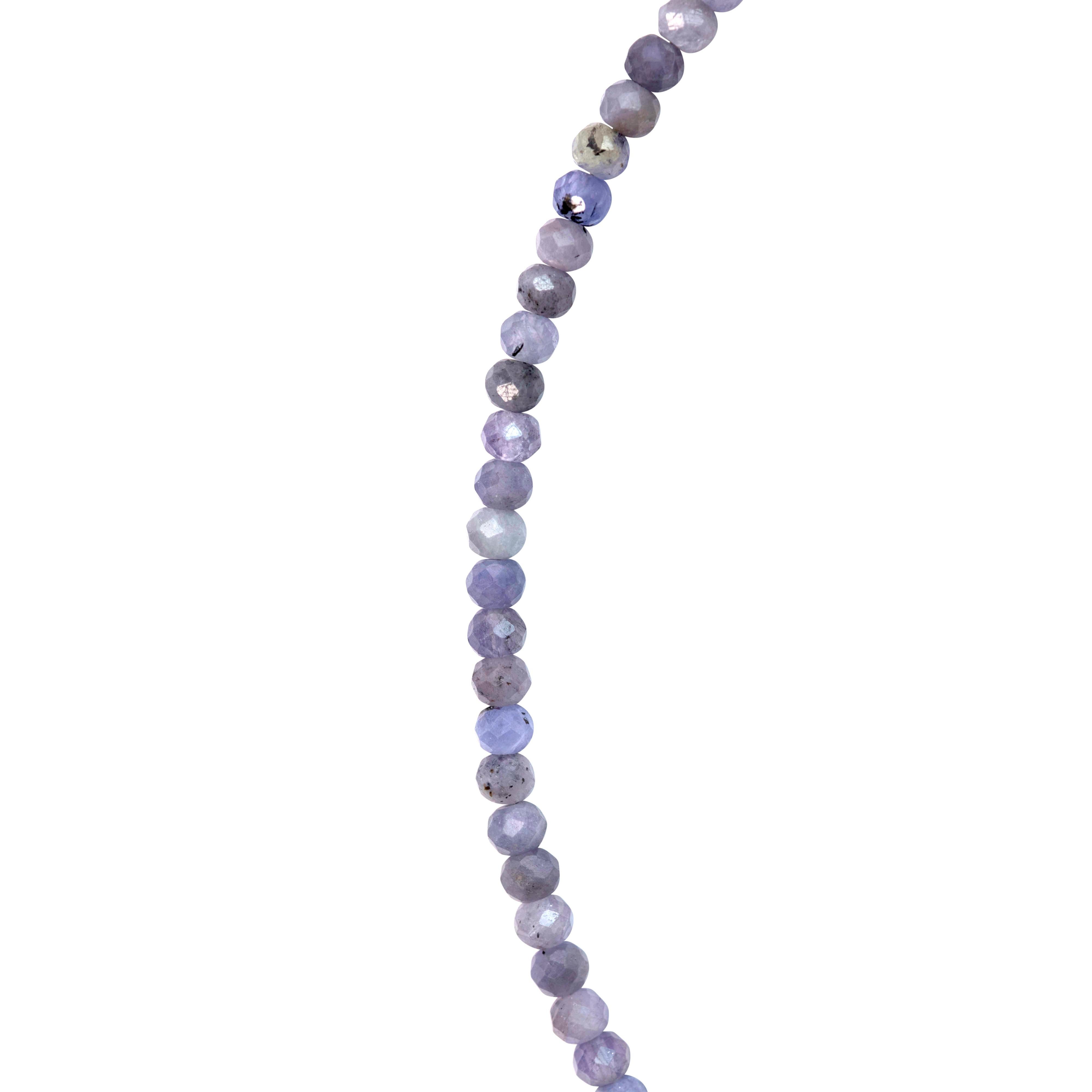 Bead Tanzanite Necklace 14k Gold -by Bombyx House For Sale
