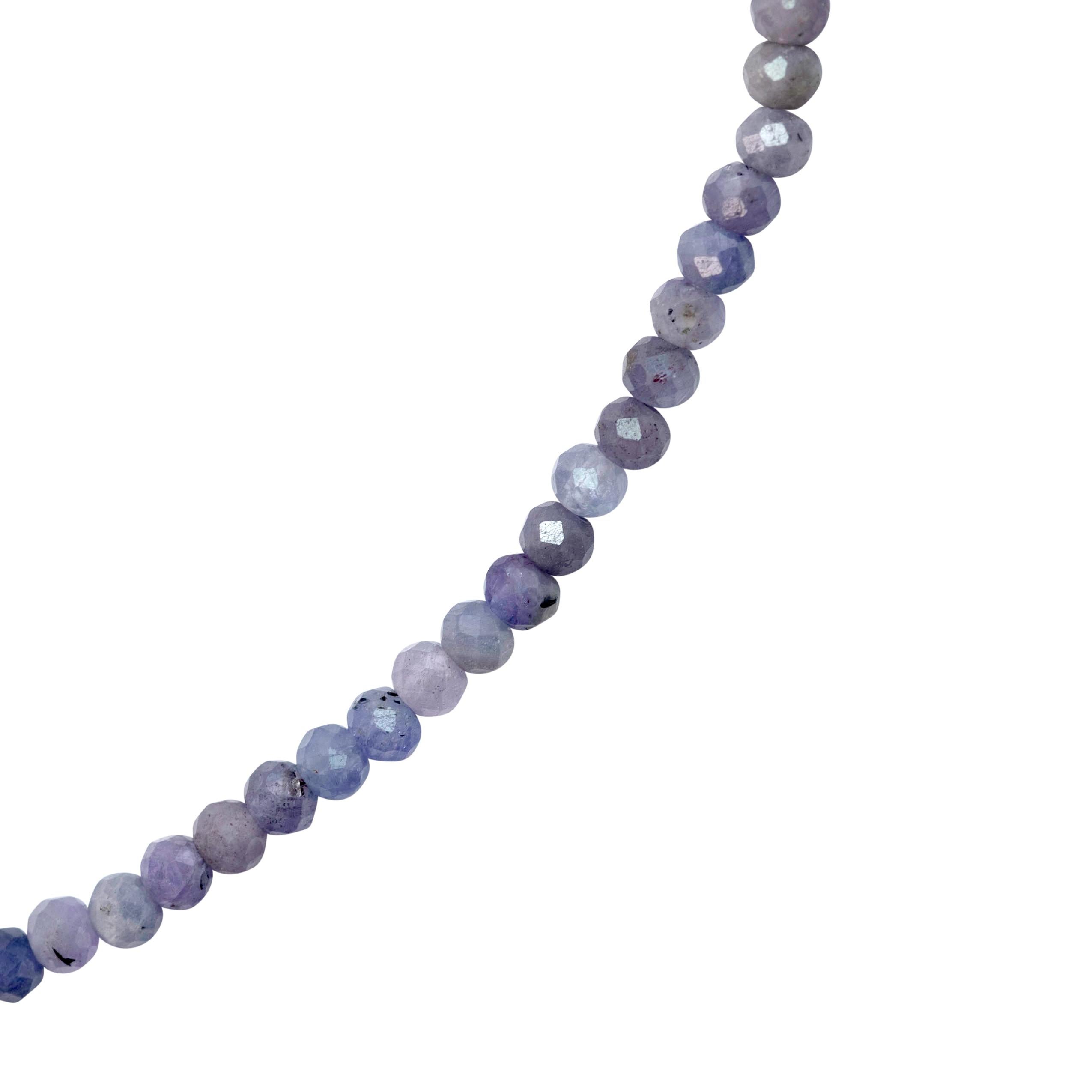 Women's Tanzanite Necklace 14k Gold -by Bombyx House For Sale