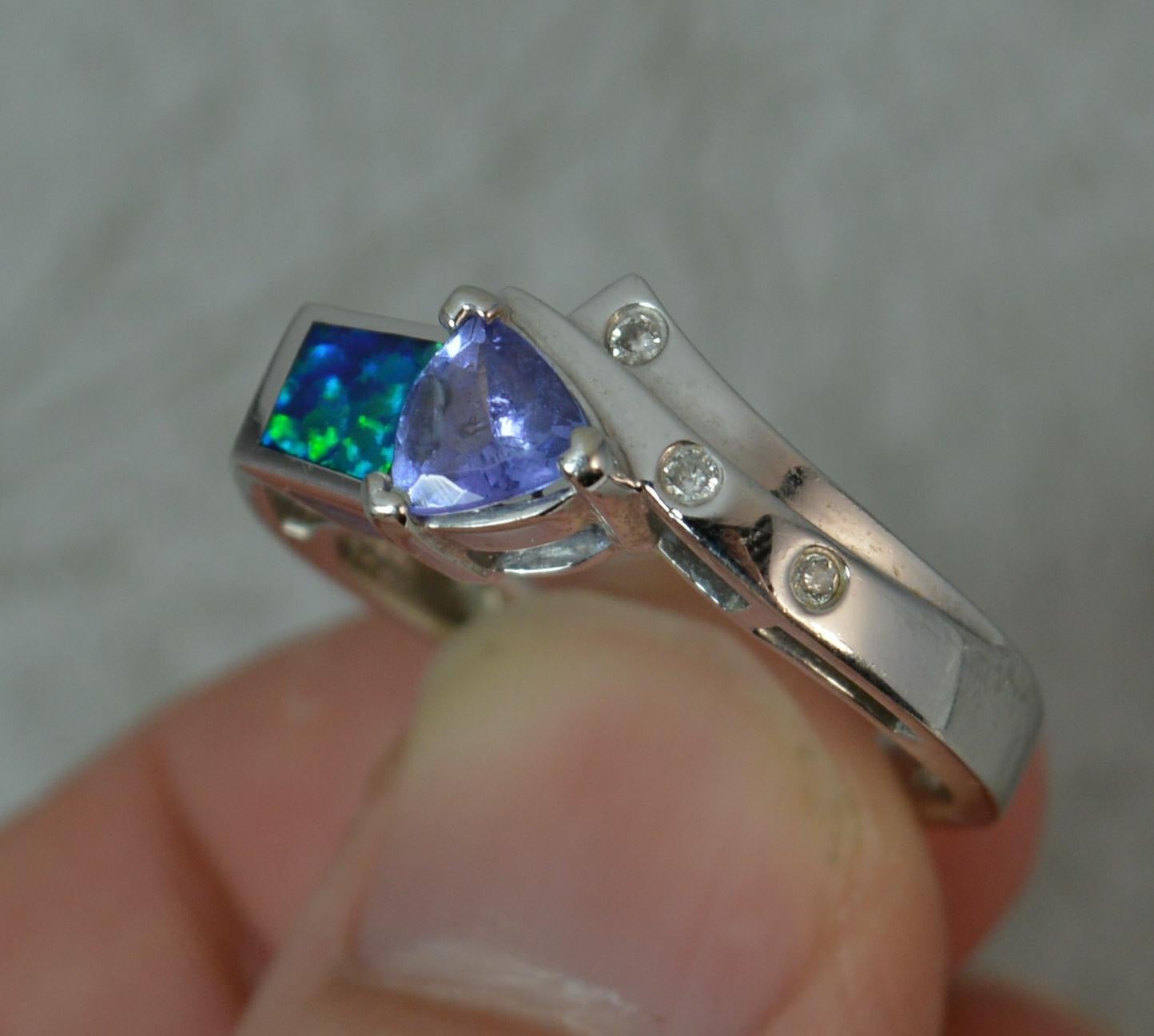 tanzanite opal ring