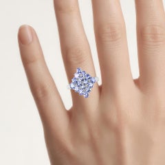 Tanzanite Ring 2.7 Carats Sterling Silver
