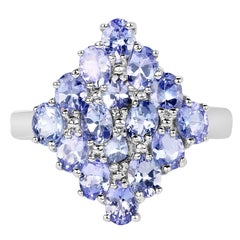 Anello con tanzanite da 2.7 carati in argento sterling