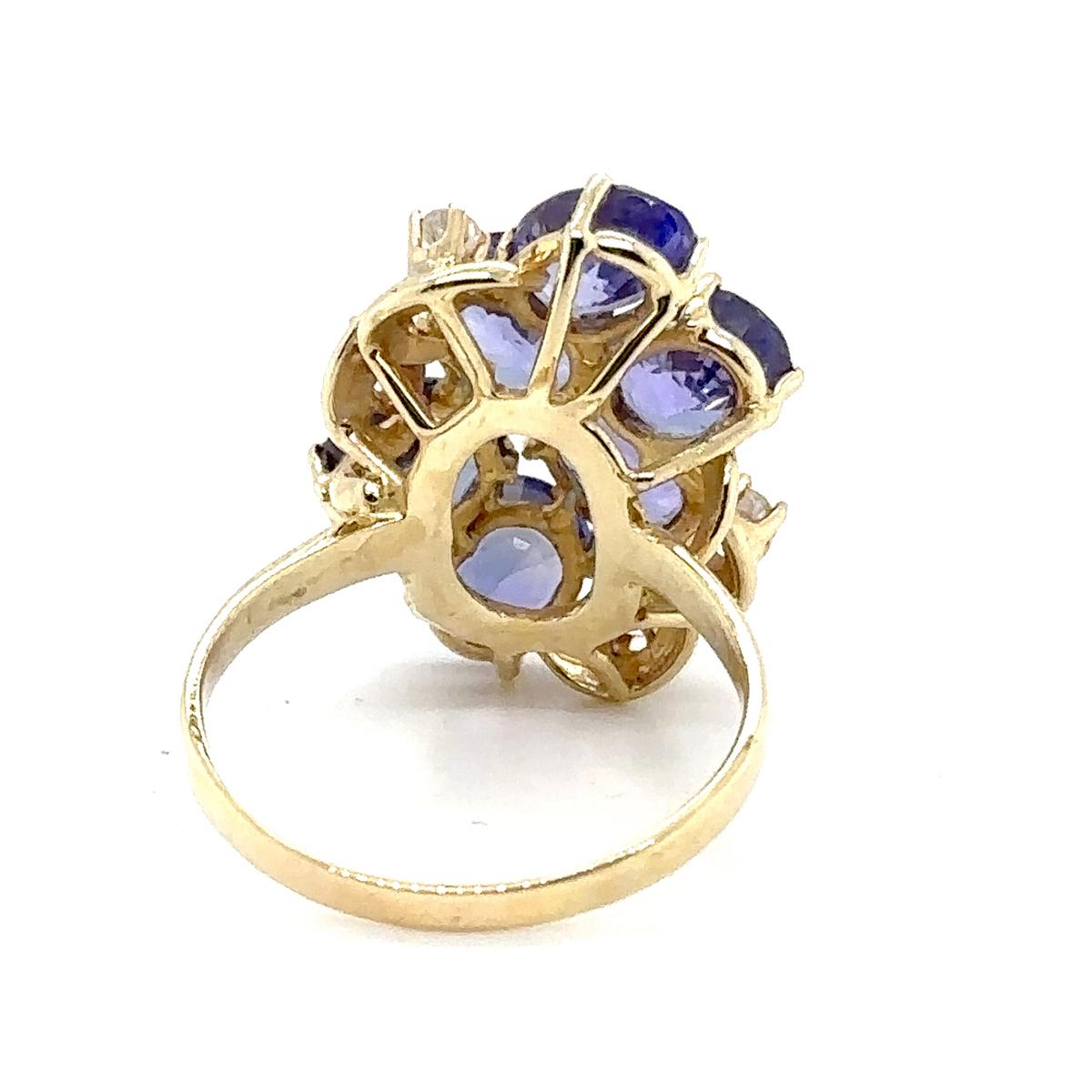 Oval Cut Tanzanite Ring For Sale