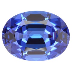 Tanzanite Ring Gem 12.33 Carat Unmounted Oval Loose Gemstone