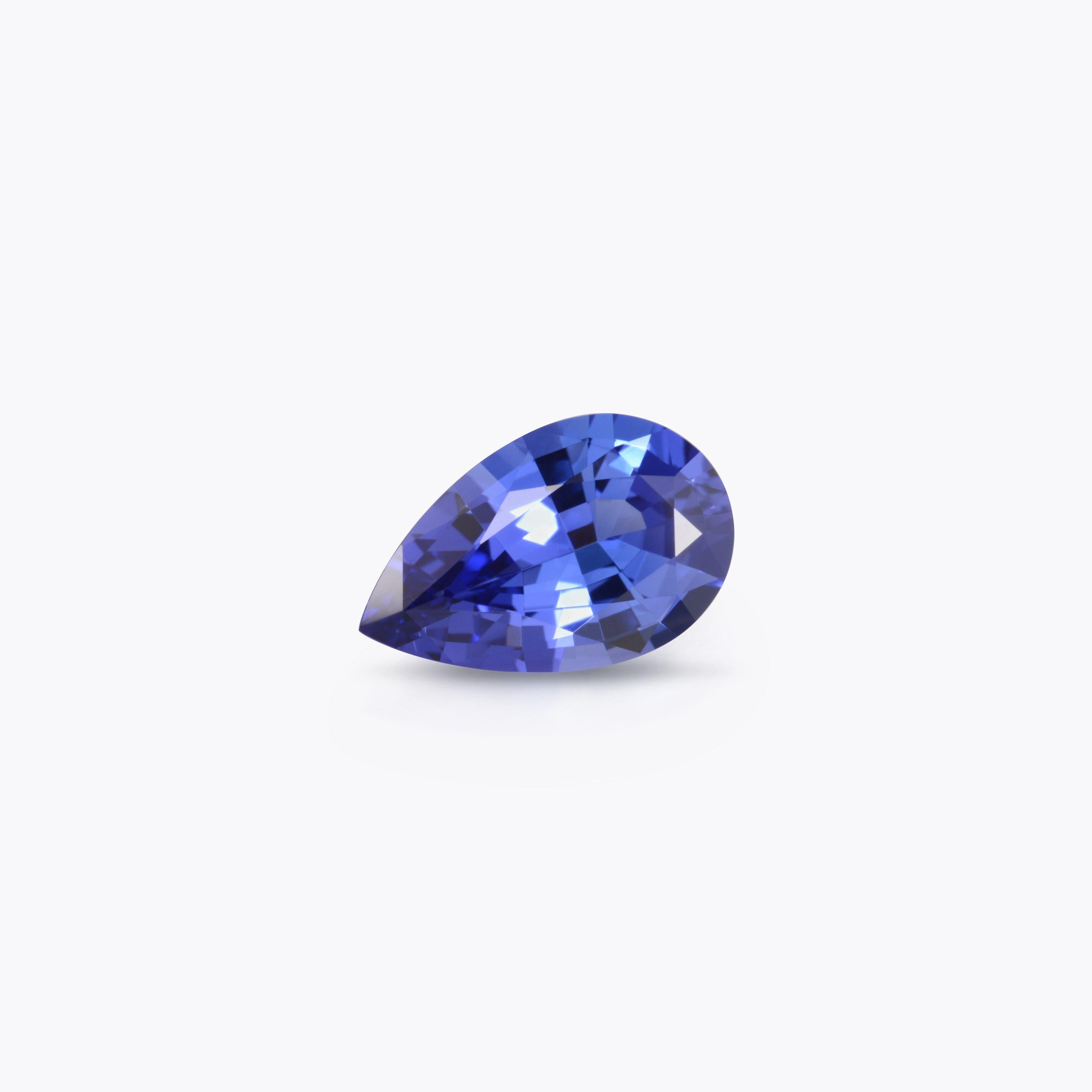 Modern Tanzanite Ring Gem 2.17 Carat Pear Shape Unmounted Loose Gemstone