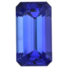 Tanzanite Ring Gem 2.52 Carat Emerald Cut