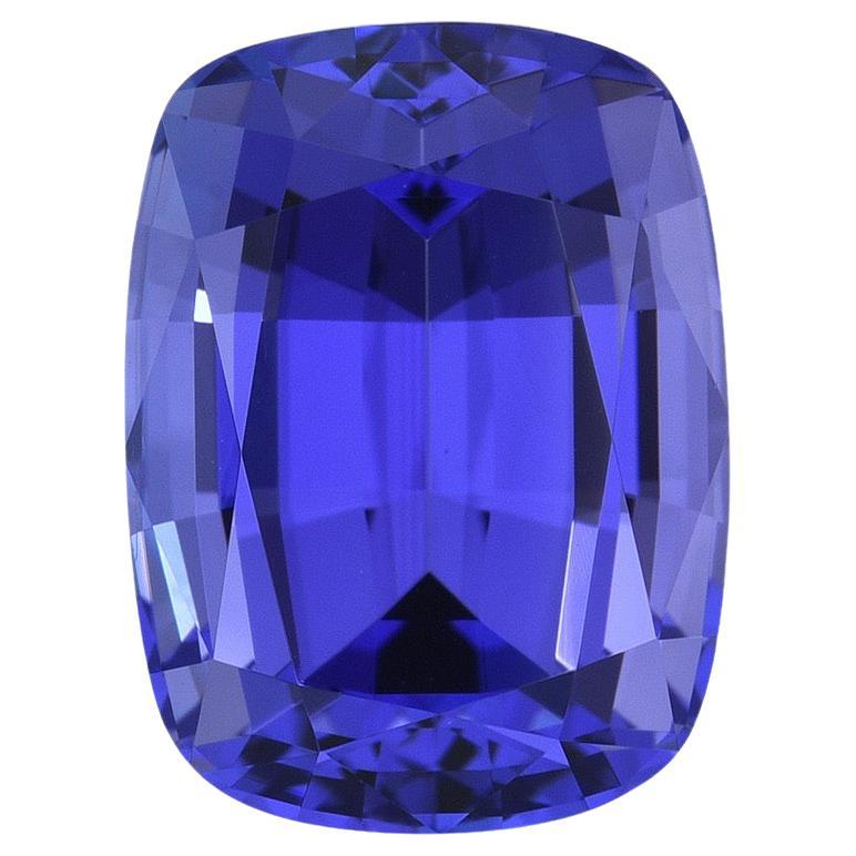3.07-Carat Tanzanite Loose Cushion Gemstone – Perfect for Custom Jewelry