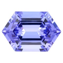 Tanzanite Ring Gem 3.21 Carat Elongated Hexagon Loose Gemstone 