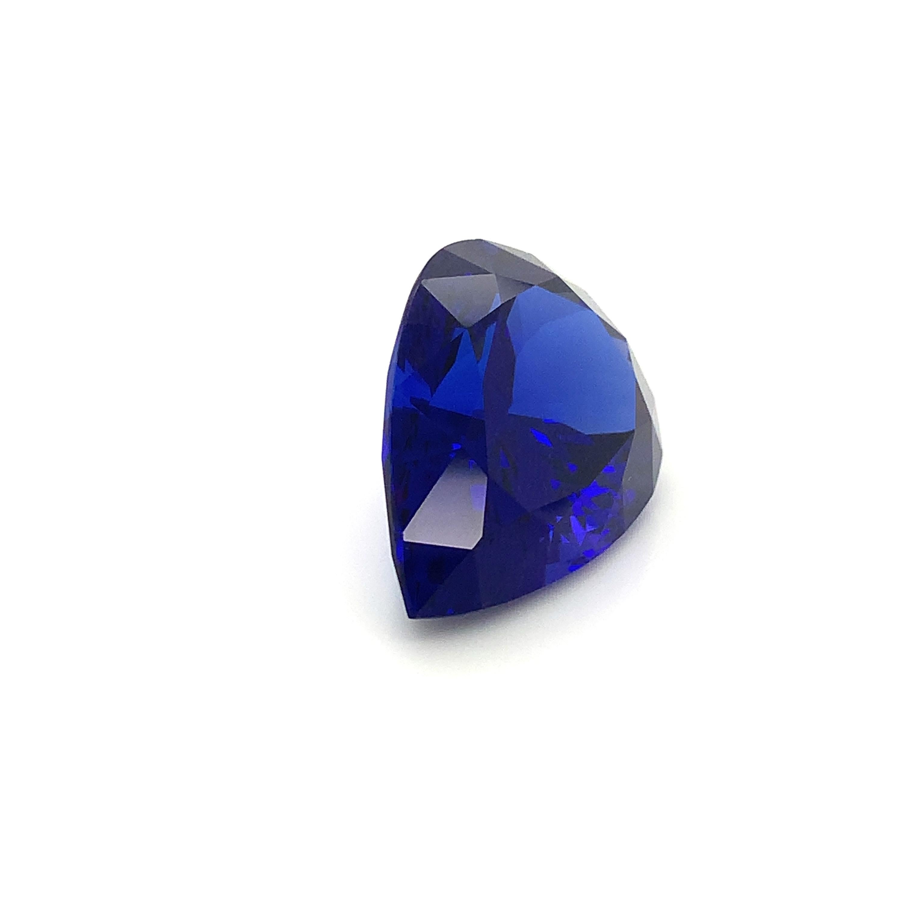 Stunning 51.15 Cts Tanzanite pear shape cut gem offered loose to a very special occasion.
Top colour and very clean, this stone is a masterpiece for an unique design.
Dimension : 29.05 x 20.40 x 14.70 mm
We offer tailor made jewelry work in our