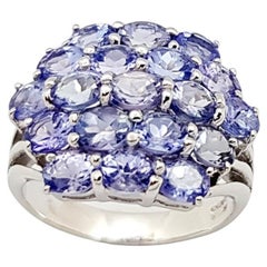 Tanzanite Ring set in Silver Settings