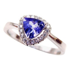 Tanzanite Ring Sterling Silver