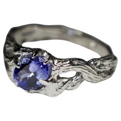 Sold: Tanzanite Silver Ring Classic Oval Ultramarine Indigo Blue Cornflower 