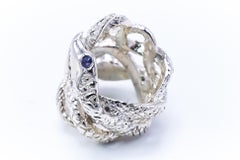 Tanzanite Bague Serpent Argent Bague Serpent Coctail J DAUPHIN