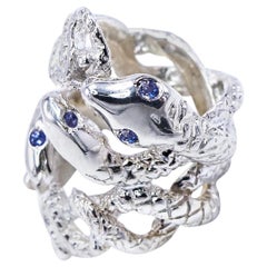 Tanzanite Bague Serpent Argent Bague Serpent Coctail J DAUPHIN