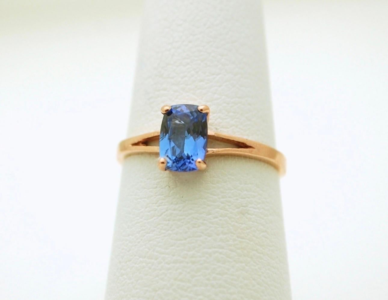 Simple classical engagement ring with a rectangular cushion tanzanite in 14kt rose gold, comes with beautiful packaging and certificate of authenticity!



ABOUT US
We are a family-owned business. Our studio in located in the heart of Boca Raton at