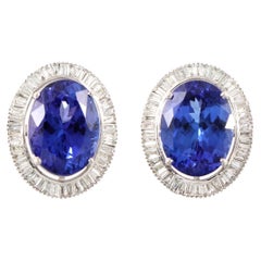Tanzanite Stud 1011