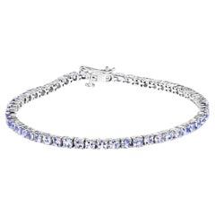 Pulsera de tanzanita 5.2 quilates Plata de Ley