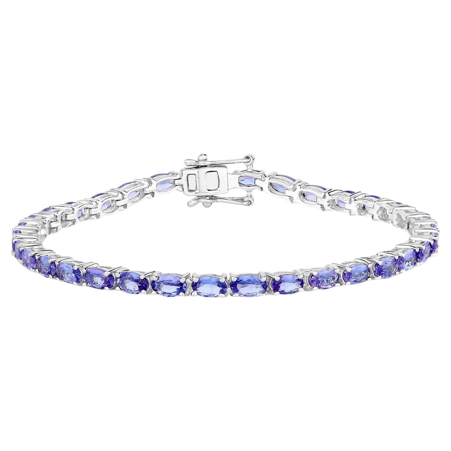 Pulsera de tanzanita 8.74 quilates Plata de Ley