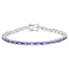 Pulsera de tanzanita 8.74 quilates Plata de Ley