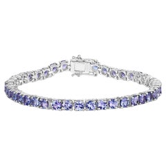 Bracelet tennis en argent sterling 9.4 carats