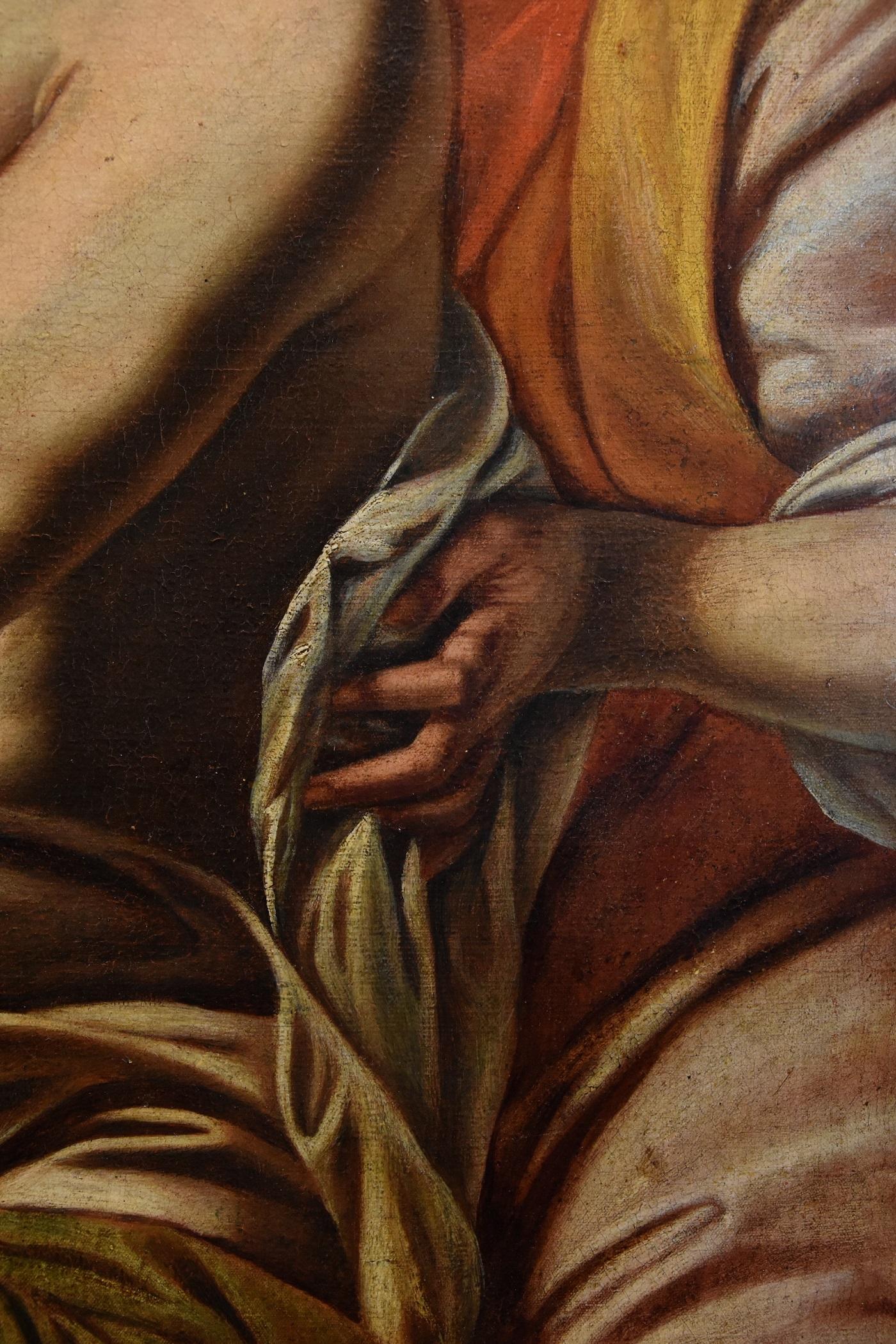 Saint Sebastian Angels Tanzio Da Varallo Paint Oil on canvas 17th Century Italy For Sale 9