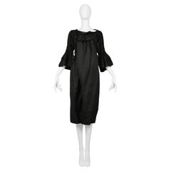 Tao By Comme Des Garcons - Tuta a pieghe in lino nero 2007