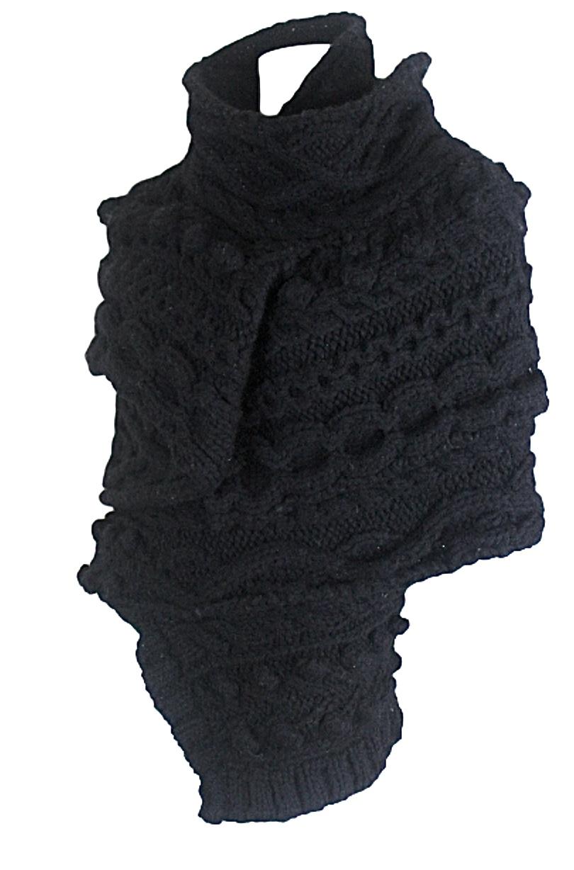 Tao Comme des Garcons 2008 Chunky Aran Cable Knit Top For Sale 3