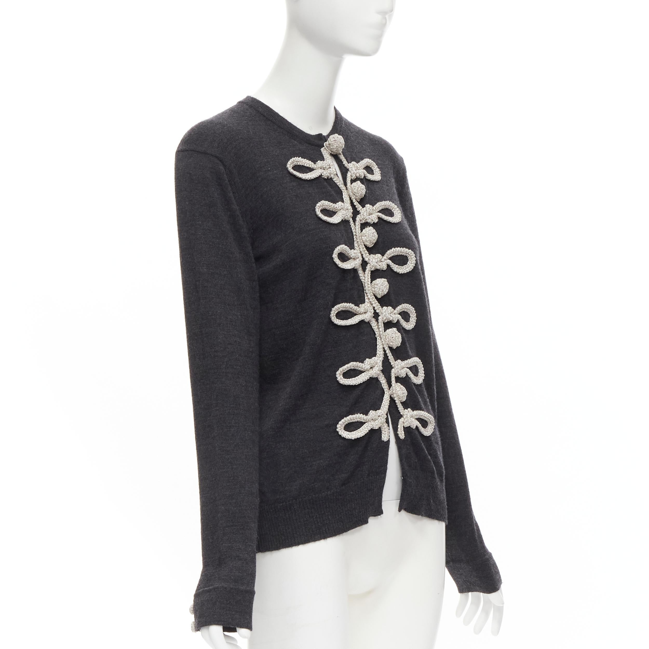 champagne cardigan button band