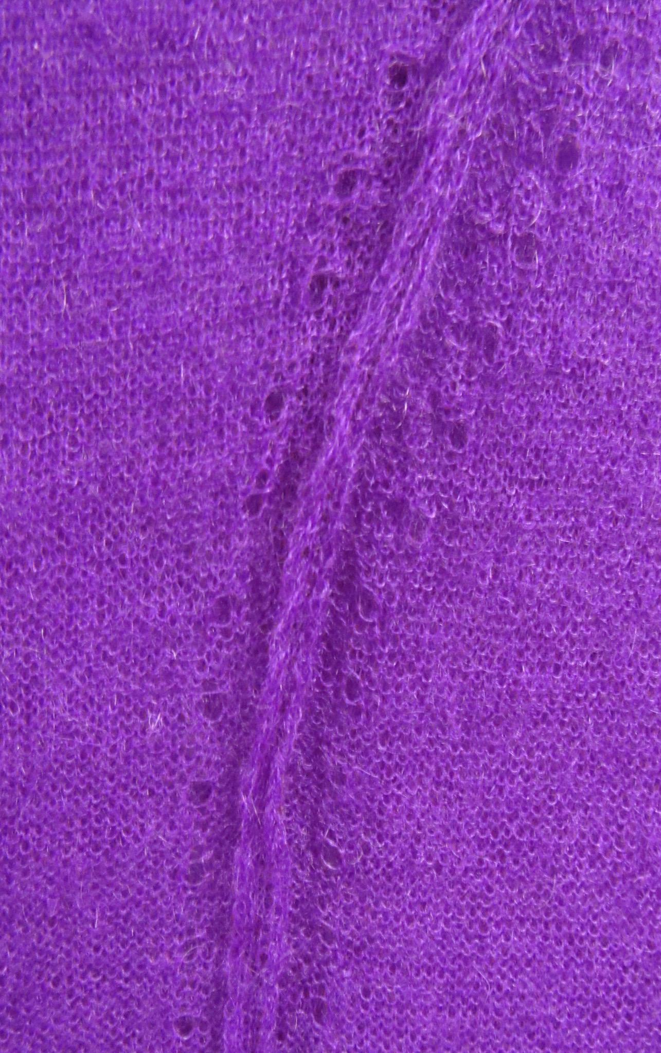 Purple Tao Comme Des Garçons Mohair Knit Dress For Sale