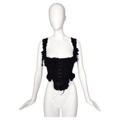 TAO comme des Garcons wool knitted victorian Corset, c. 2006