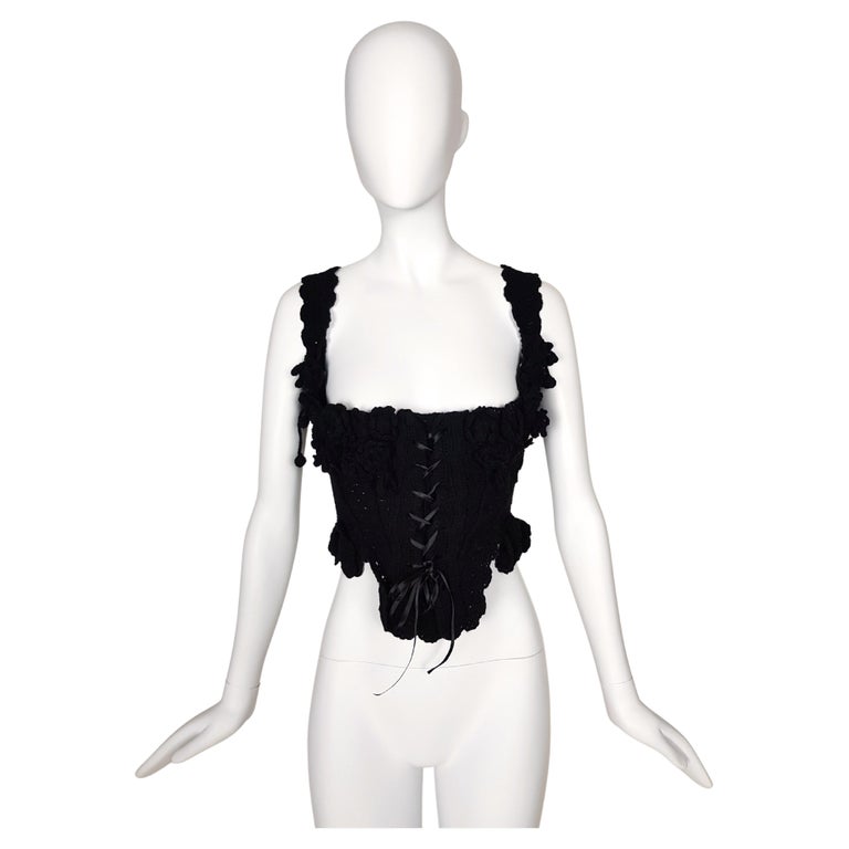 TAO comme des Garcons wool knitted victorian Corset, c. 2006 at 1stDibs