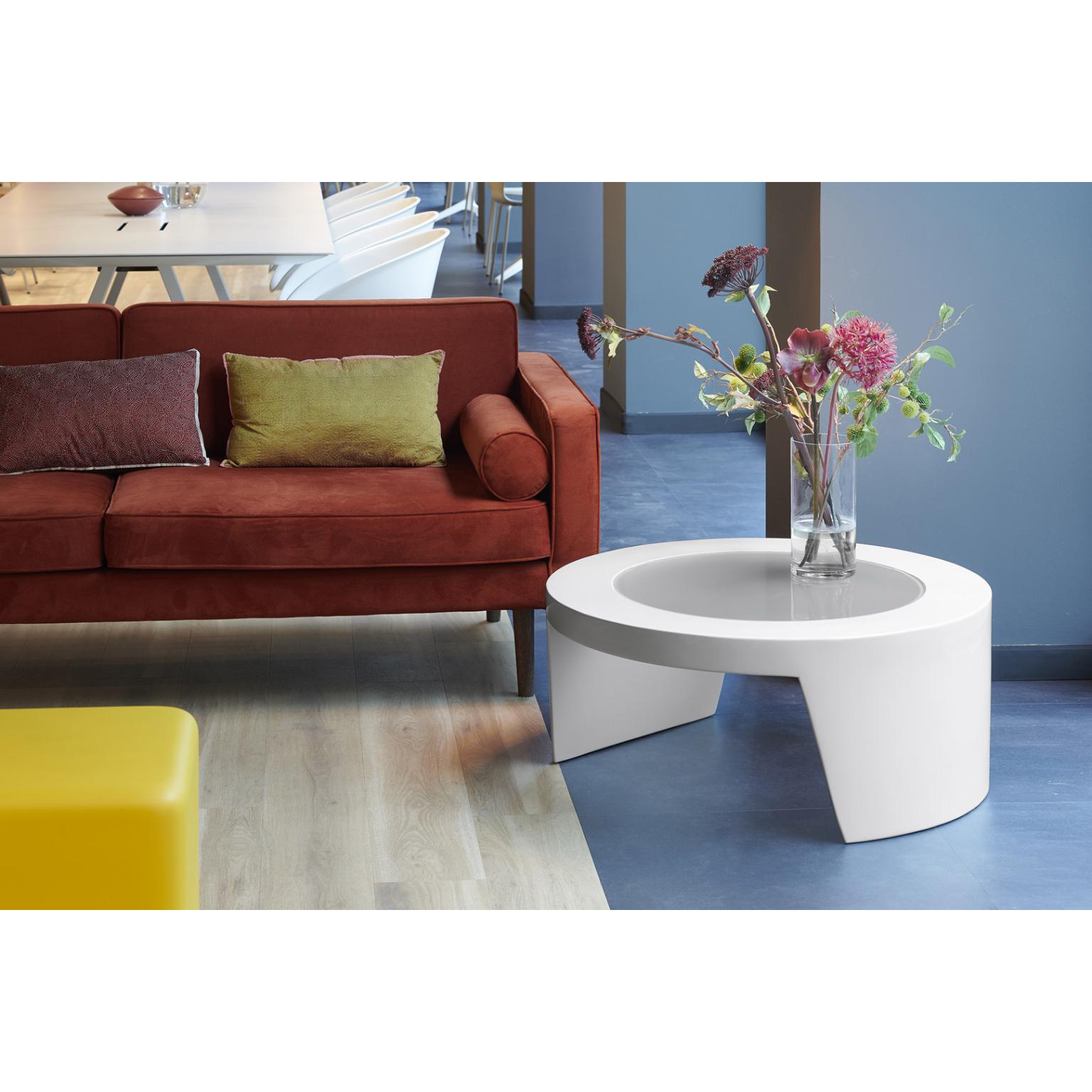 Postmoderne Table basse Tao Flame rouge de Guglielmo Berchicci en vente