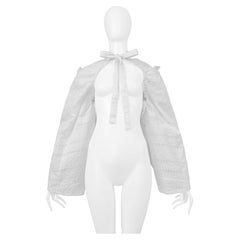 Tao For Comme Des Garçons Weißer Bolero mit Rüschen
