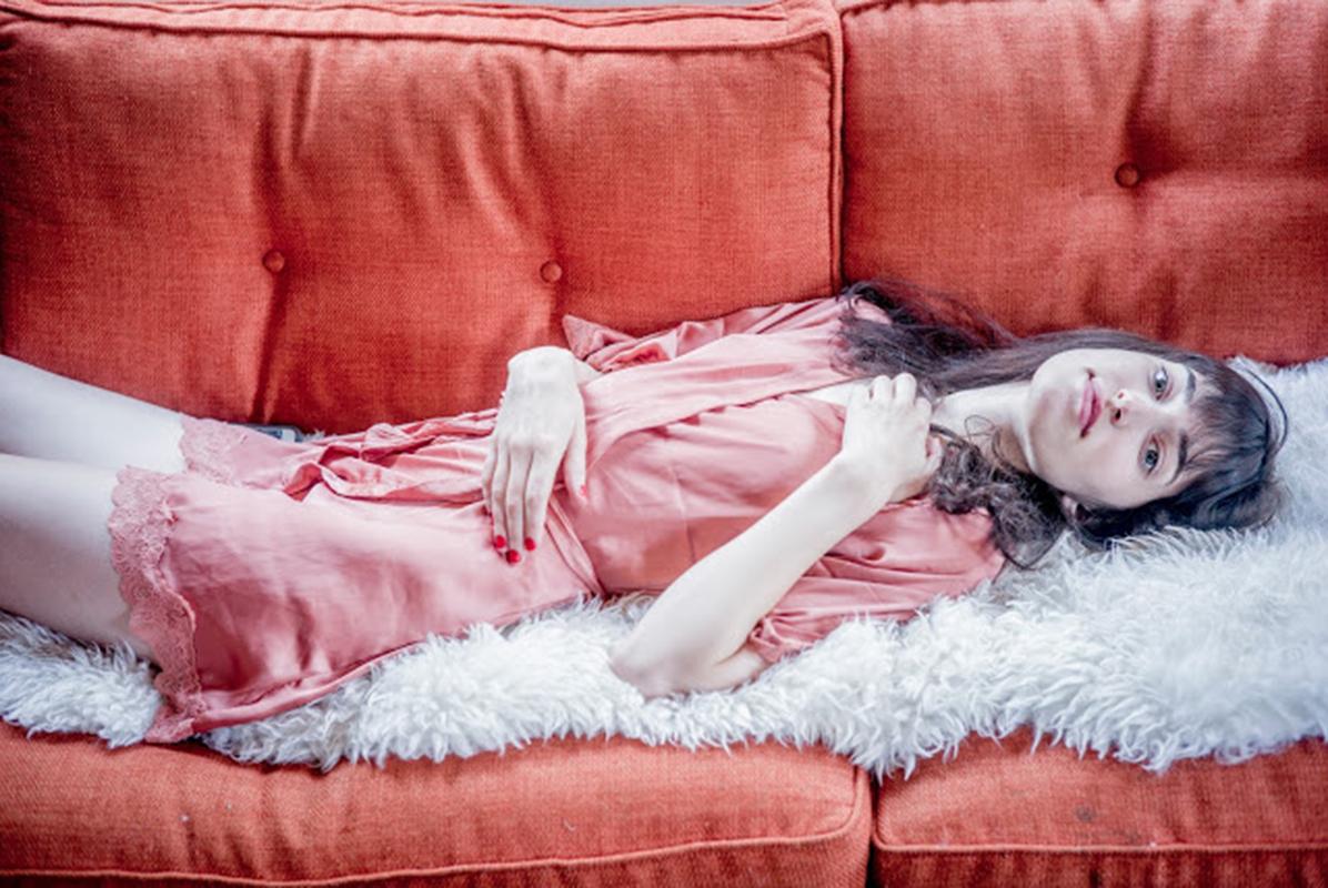 Emily, 21st Century, Figurative Photography - Pink Portrait Photograph by Tao Ruspoli