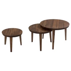 Mesa baja de madera maciza Tao, Made in Italy