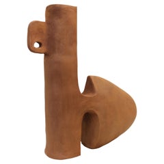 Tao Terracotta Sculptural Vase by Muscellaneous