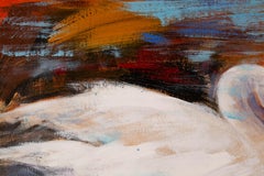 Tao Wang Animal Original Oil Painting "White Swan II"