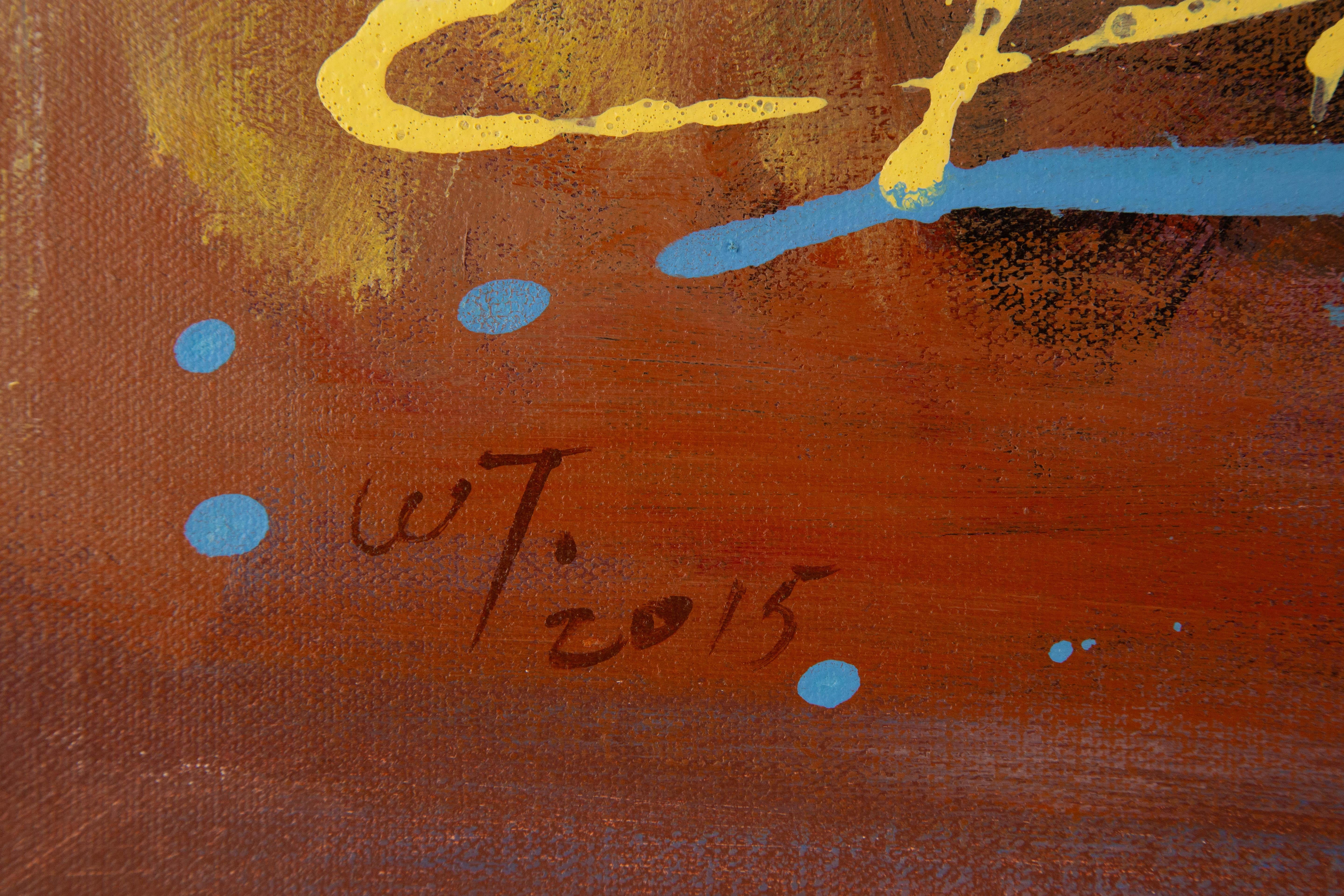 Olio su tela originale contemporaneo di Tao Wang 
