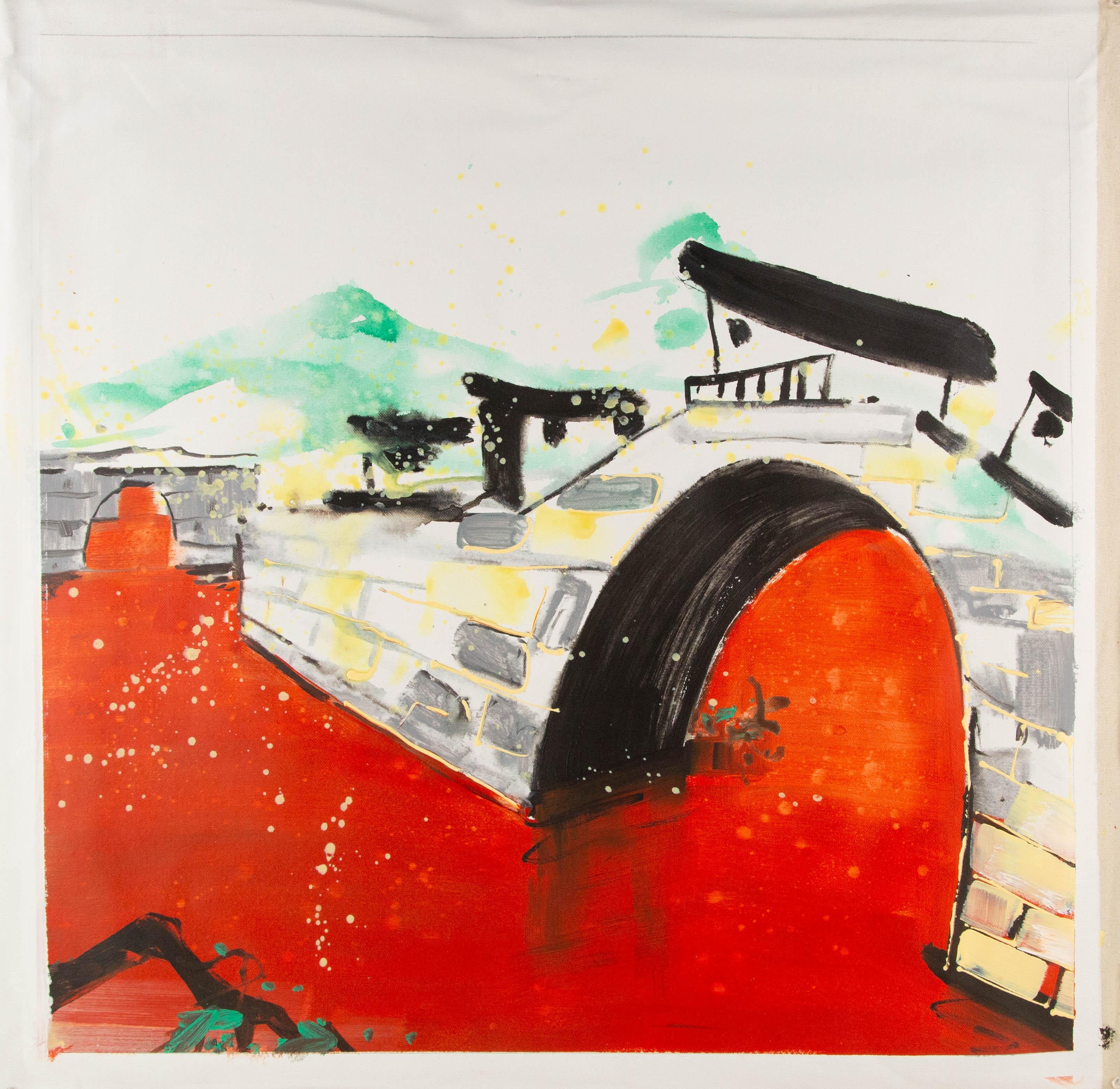 Tao Wang Zeitgenössisches Original-Ölgemälde 