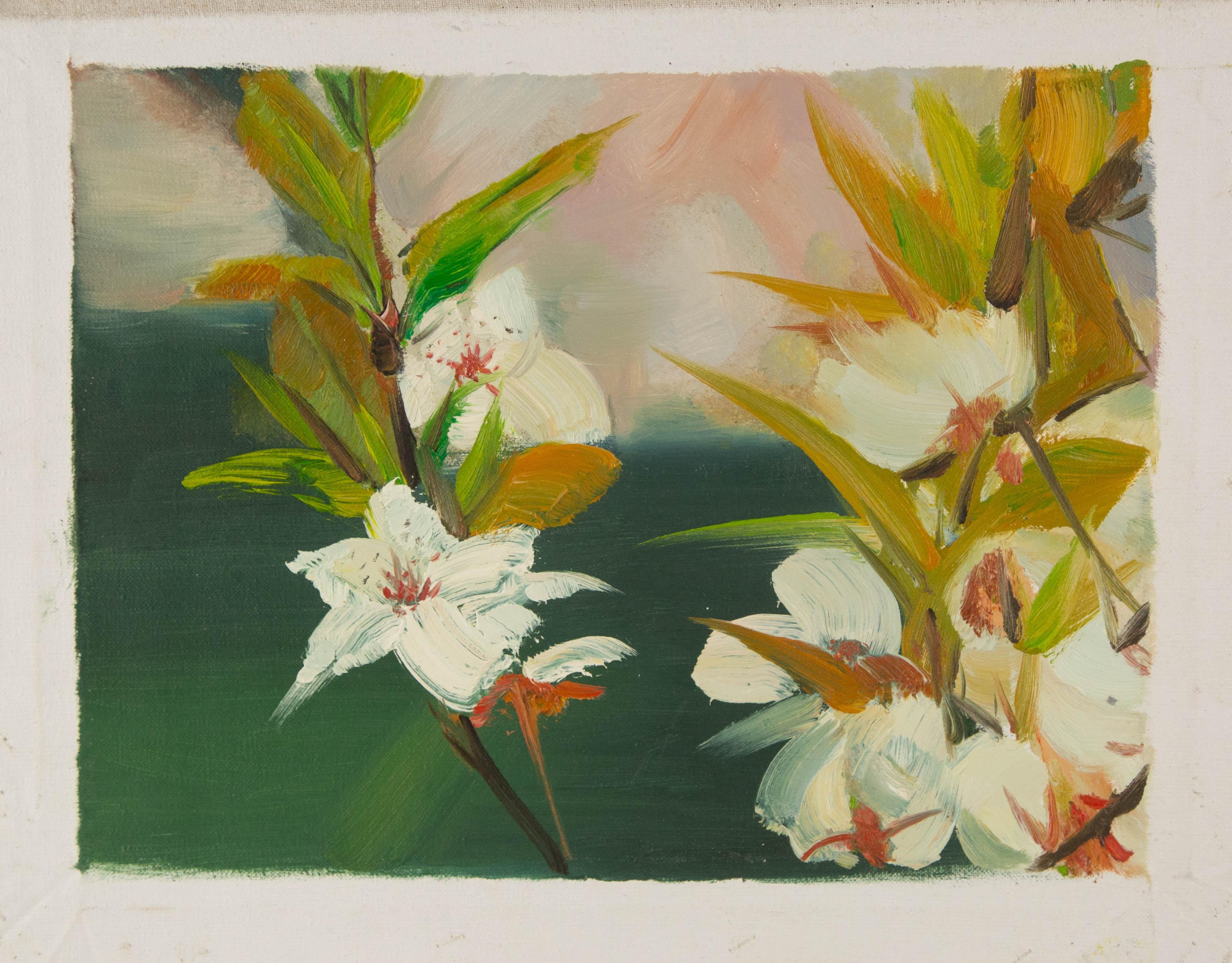 Tao Yu Floral Original Öl auf Leinwand 