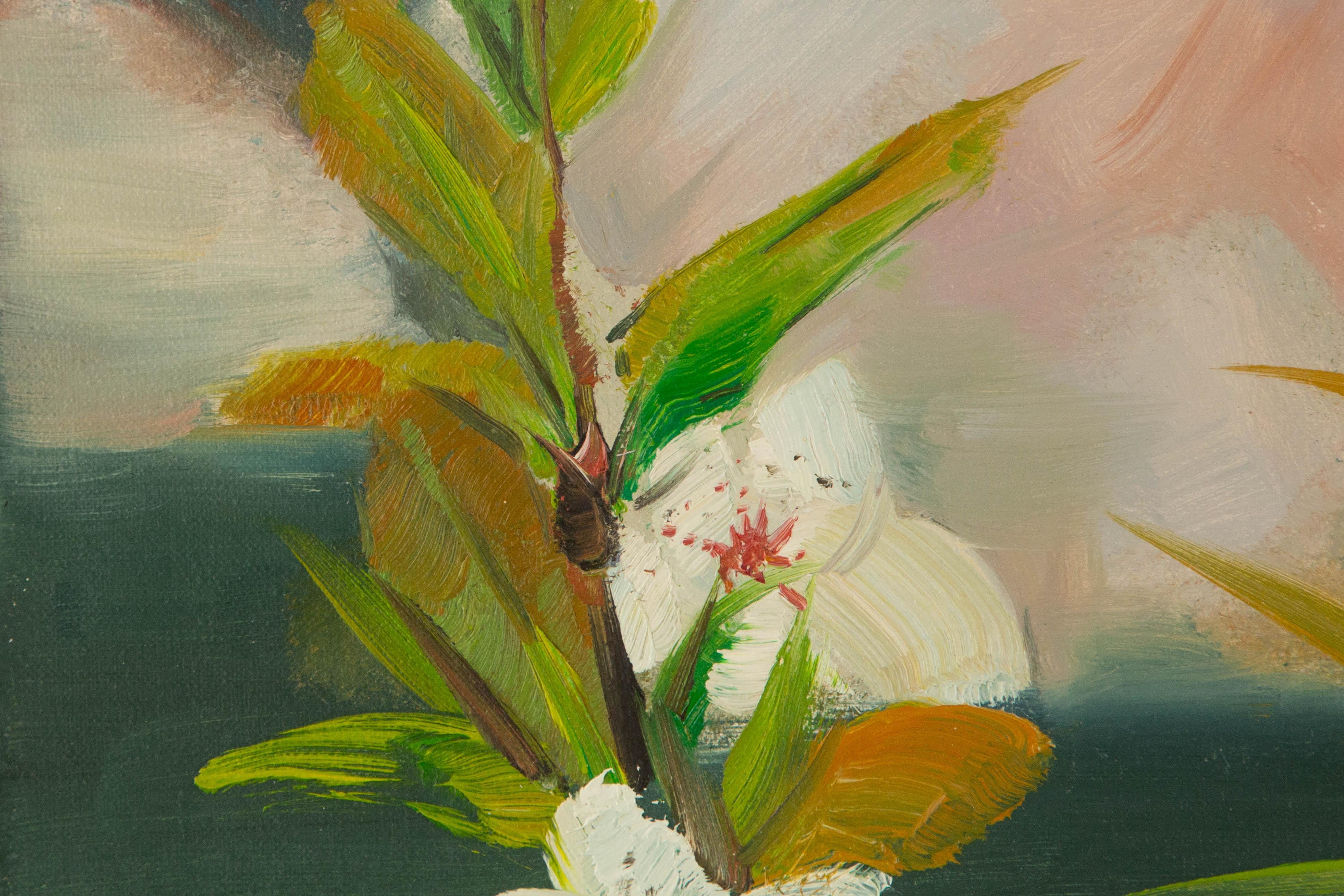 Tao Yu Floral Original Öl auf Leinwand 