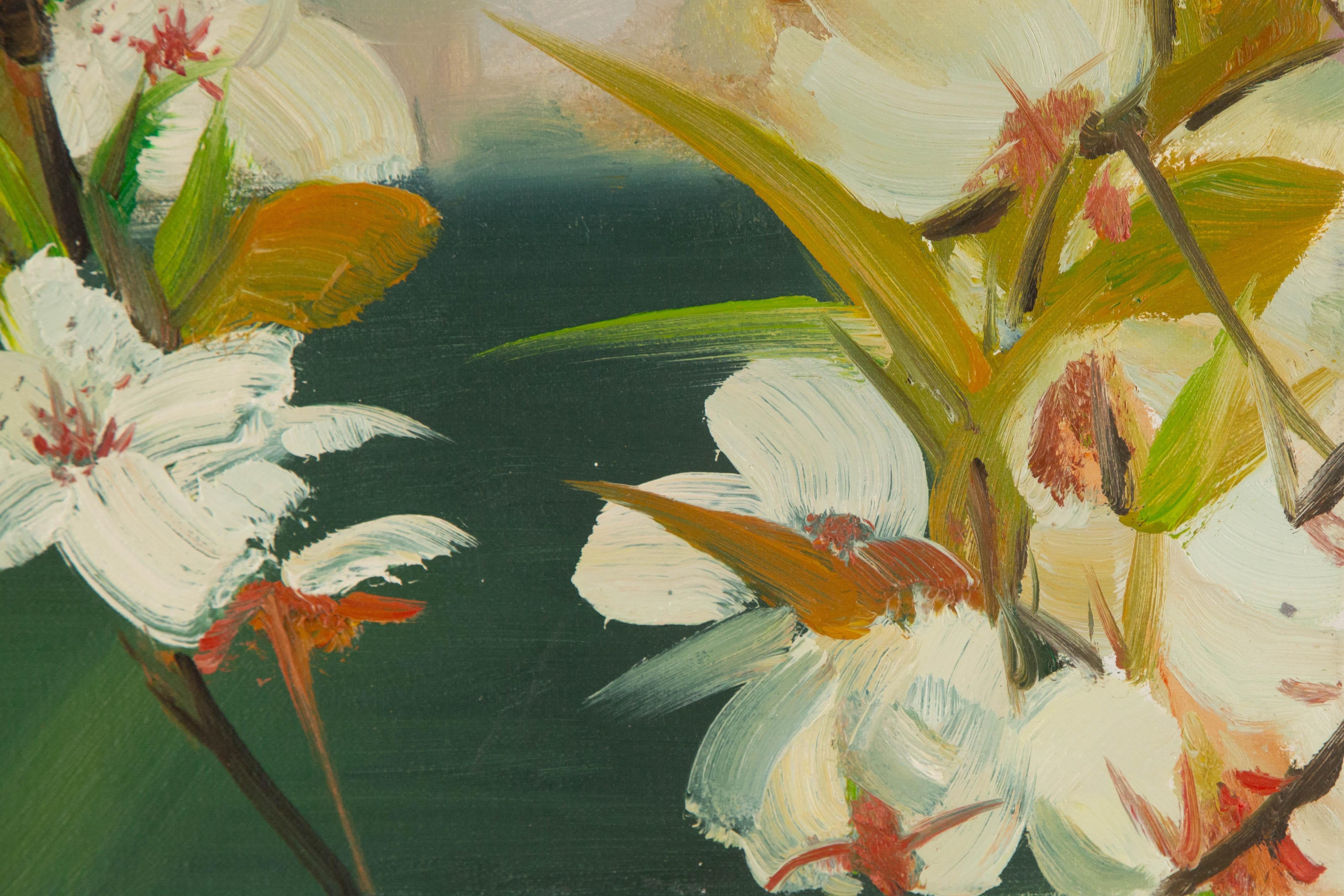 Tao Yu Floral Original Öl auf Leinwand 