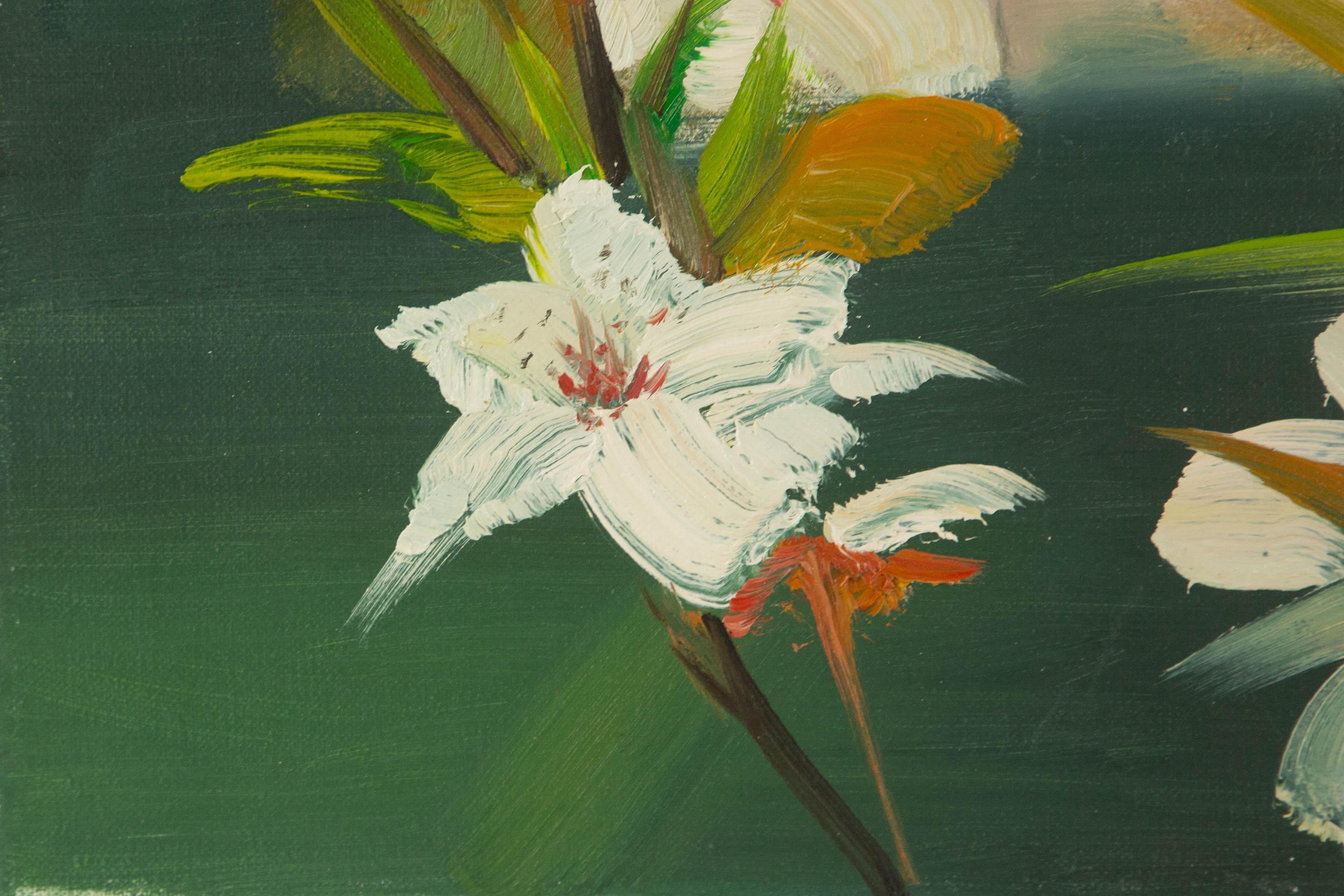 Tao Yu Floral Original Öl auf Leinwand 