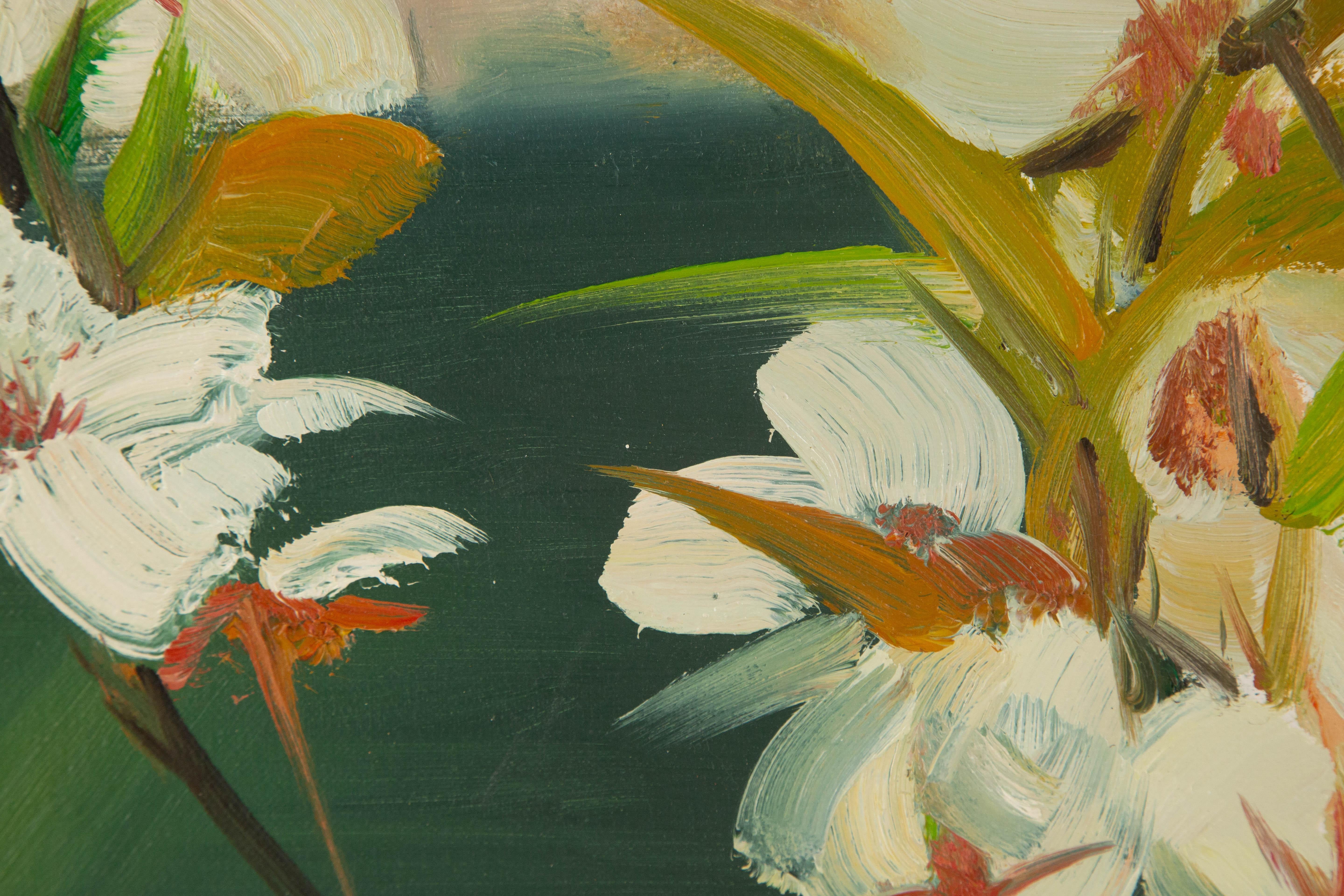 Tao Yu Floral Original Öl auf Leinwand 
