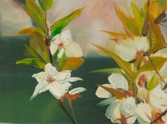 Tao Yu Floral Original Öl auf Leinwand "Early Spring I"