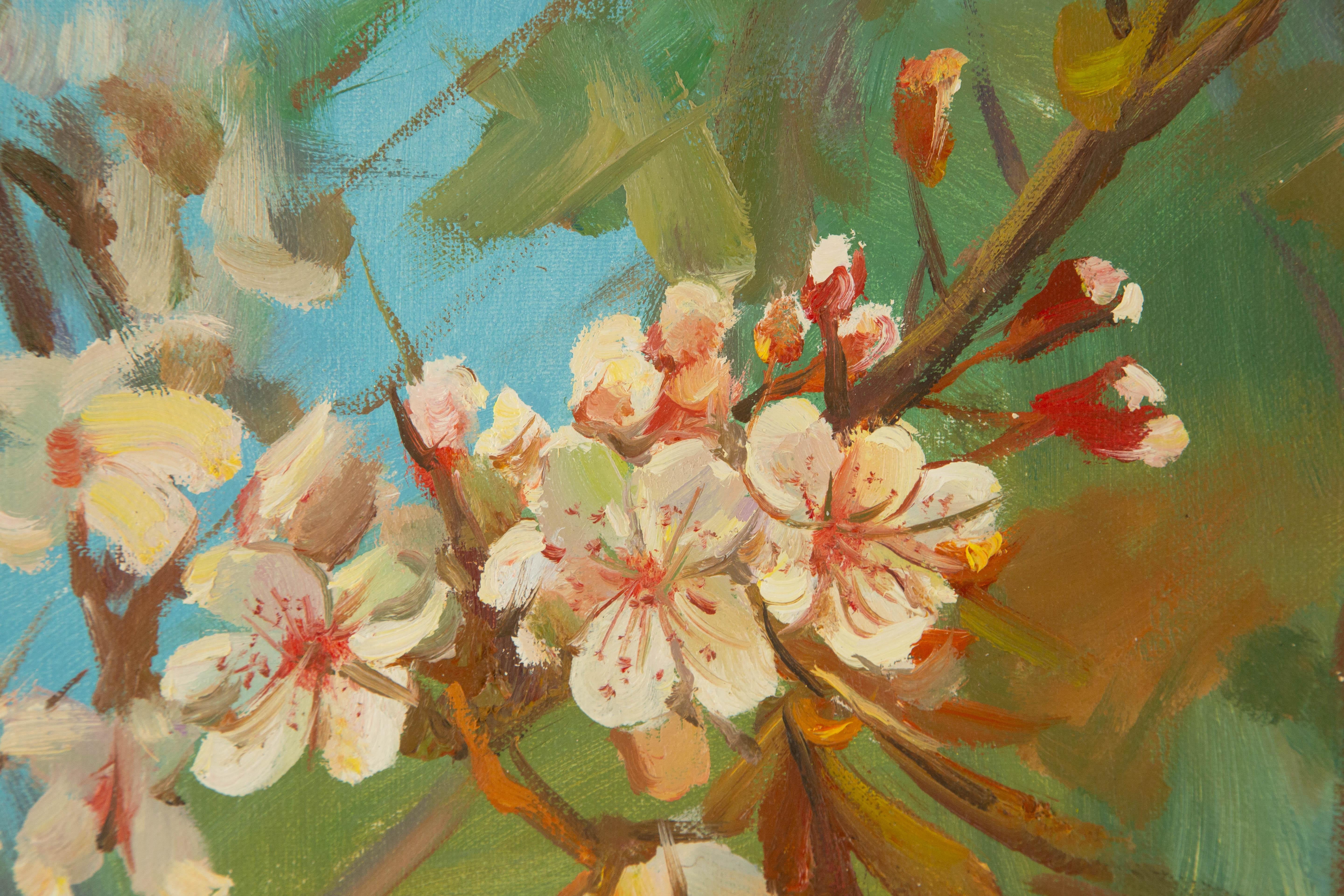 Tao Yu Floral Original Öl auf Leinwand 