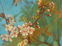 Tao Yu Floral Original Öl auf Leinwand "Early Spring III"